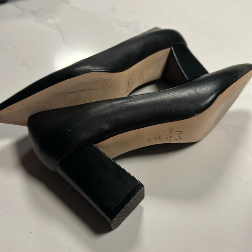 NWOT-Mark Fisher LTD 3” Heel Pointed Toe Leather Pump Shoes. Size 8M